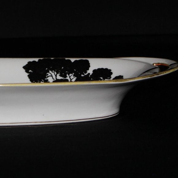 Gorgeous Antique Porcelain Celery Dish | Hand Painted Nippon Dish | Trinket Dish - Picture 8 of 8
